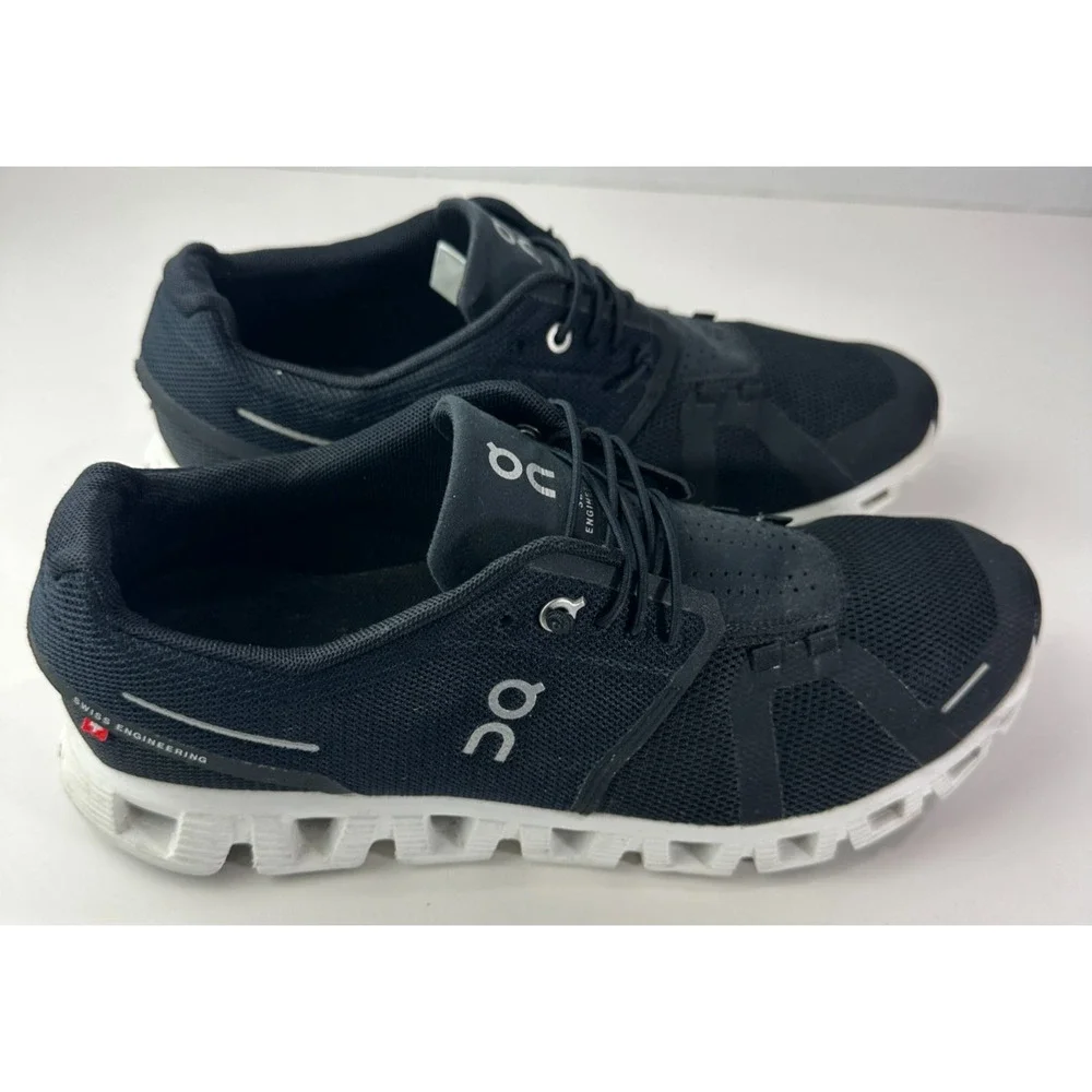 On Running Cloud 5 Shoes Black & White 59.98919 Men's Size 9 Running Sneakers - Picture 12 of 12